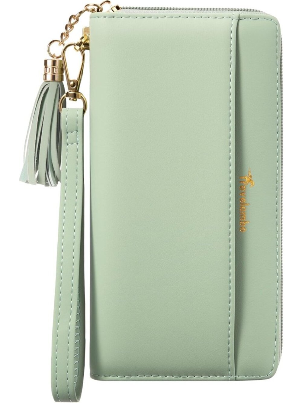 Large Capacity RFID Bifold Wristlet Wallet for Women - Stylish Clutch Purse